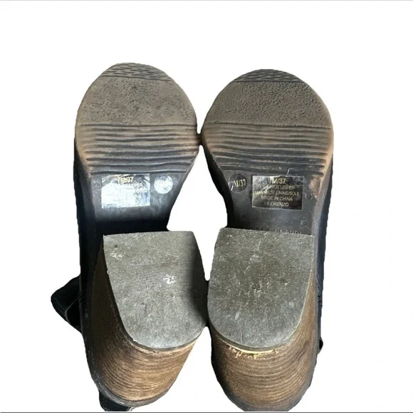 Lucky Brand Womens Western Orenzo Motorcycle Boots Black Leather Mid Calf Zip 7 - Picture 14 of 14